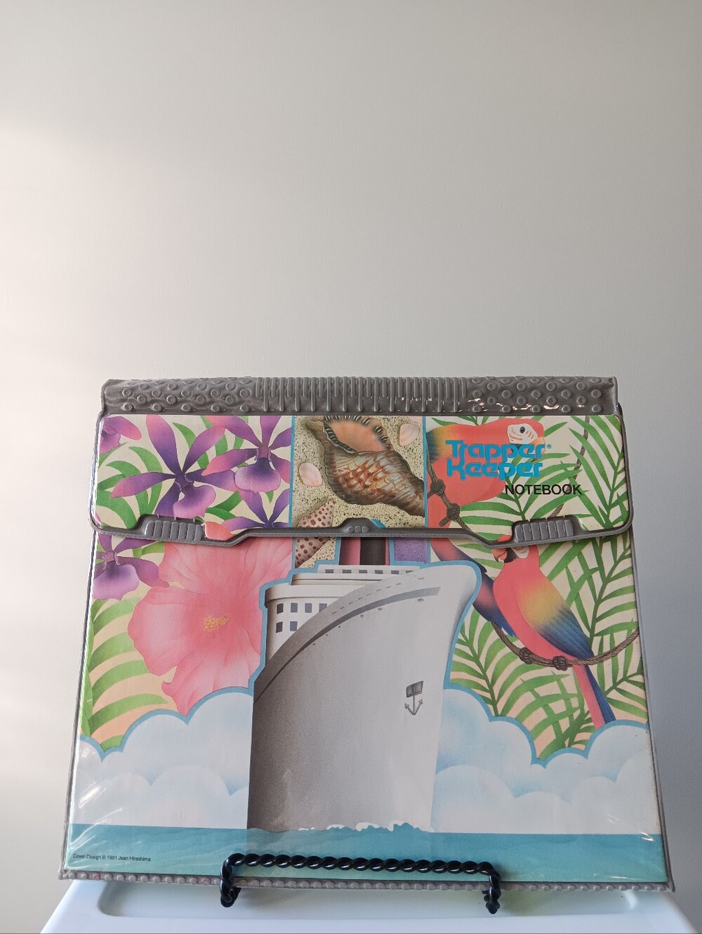 Vintage Trapper Keeper 1991 Tropical Cruise Designer Series Folder Notepad